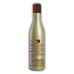 Bottle of Silkat N1 professional hair care shampoo, beige bottle with brown cap, 300 ml